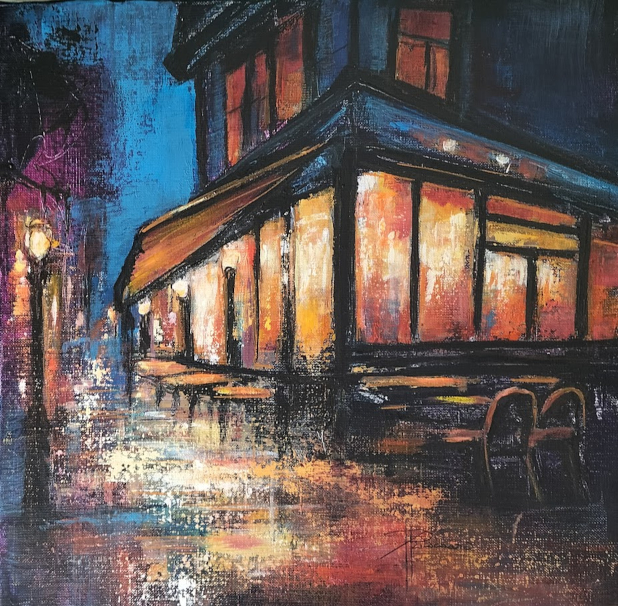 quartier de Lumière - 40 x 40 cm