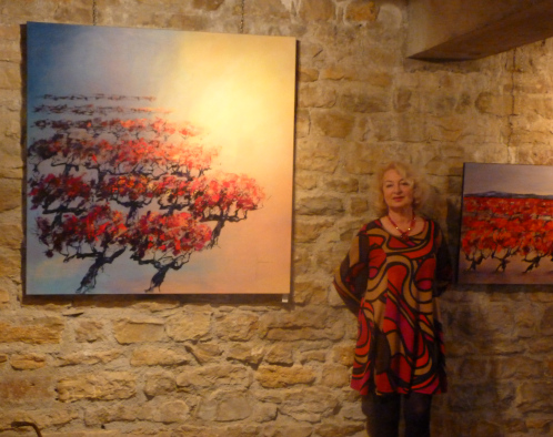 Expo Morestel Moi devant mes toiles