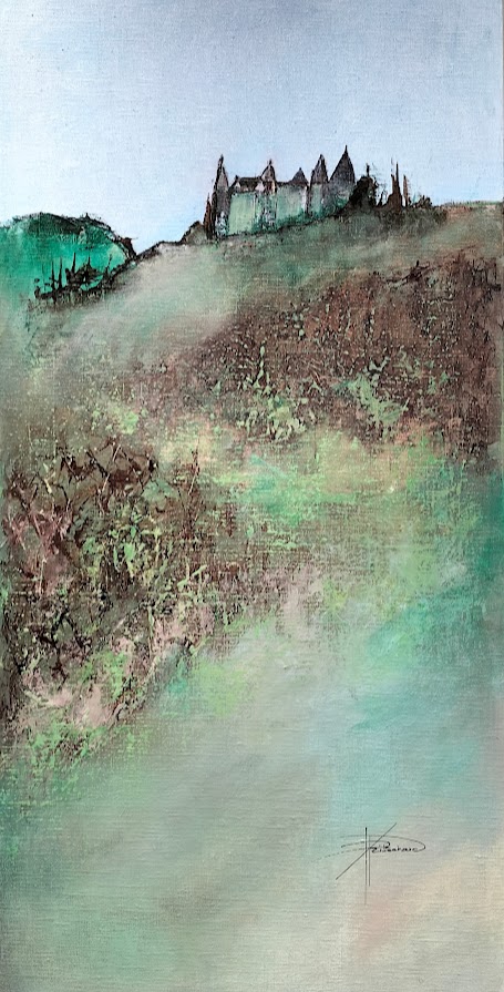 Acrylique et encre 80 x 40 cm